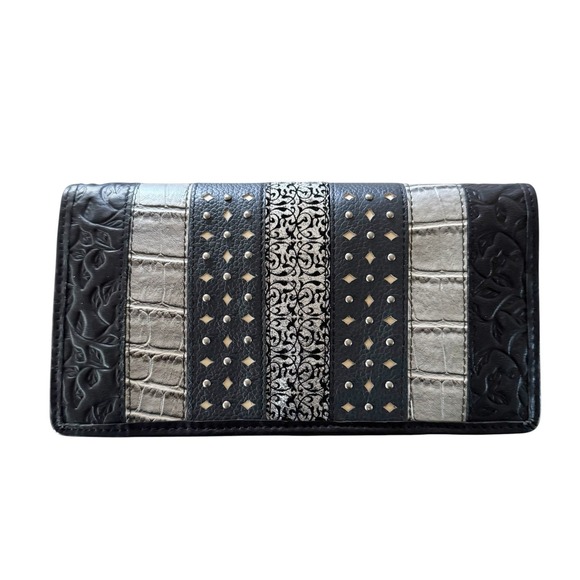 Amity Handbags - Amity Genuine Leather Black Wallet New Old Stock Women